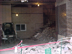 Demolition of the administration building