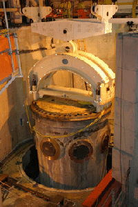 The vessel further out of the hole