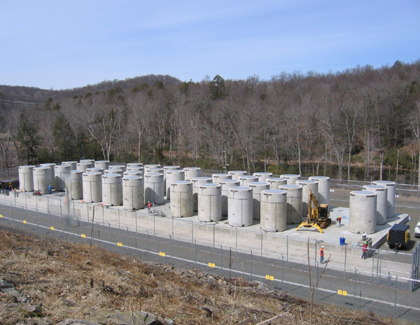 The completion of the dry fuel storage site